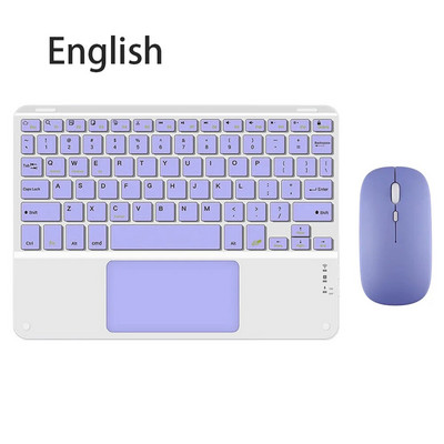 Tastatură fără fir cu touchpad pentru dispozitive tablete reîncărcabile Apple Xiaomi Huawei Samsung Bluetooth pentru telefon mobil iPad