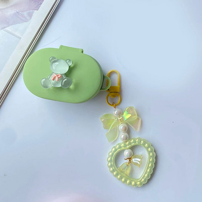 Νέο για Xiaomi Redmi AirDots Θήκη Redmi Buds 4 Lite Cute Bear Flower Keychain σιλικόνης Κάλυμμα ακουστικών AirDots 2 Case buds3