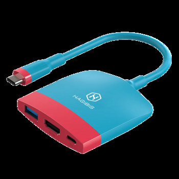 Hagibis Switch Dock ТВ докинг станция за Nintendo Switch Преносима докинг станция USB C към 4K HDMI-съвместим USB 3.0 хъб за Macbook Pro