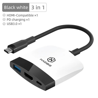 Hagibis Switch Dock Dock TV pentru Nintendo Switch Stație de andocare portabilă USB C la 4K Hub USB 3.0 compatibil HDMI pentru Macbook Pro