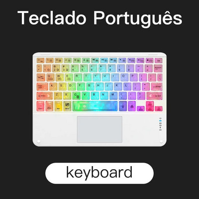 Tastatură și mouse cu iluminare din spate Bluetooth cu touchpad pentru tabletă portabilă Apple Xiaomi Huawei Samsung în mai multe culori și limbi
