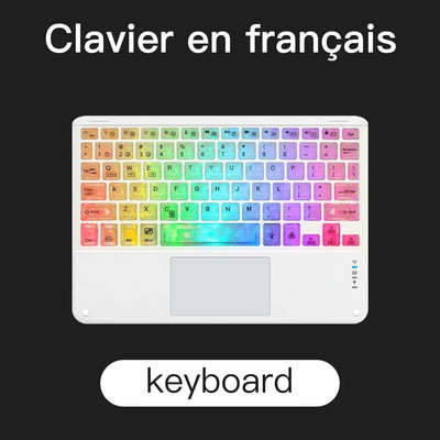 Tastatură și mouse cu iluminare din spate Bluetooth cu touchpad pentru tabletă portabilă Apple Xiaomi Huawei Samsung în mai multe culori și limbi