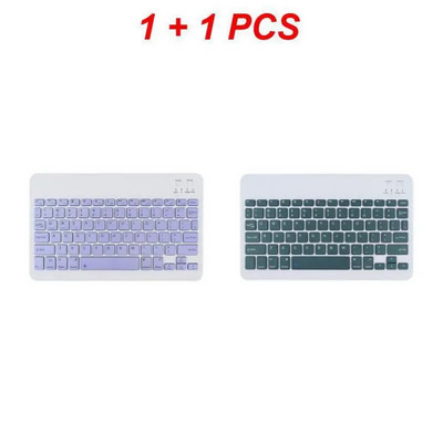1/2PCS tastatūra iPad Samsung Huawei planšetdatoram klēpjdatoram IOS Android krievu arābu korejiešu portatīvais bezvadu savienojums