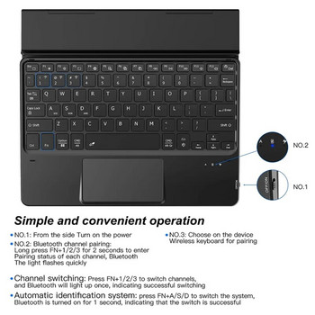 Тъчпад клавиатура Bluetooth подсветка за таблетен компютър Teclast M16 X4 X6 Pro X6 Plus