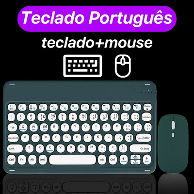 CASEPOKE iPad Īpaši plāna klusa daudzvalodu tastatūra Samsung Associate Xiaomi universālajai planšetdatora tastatūrai un pelei