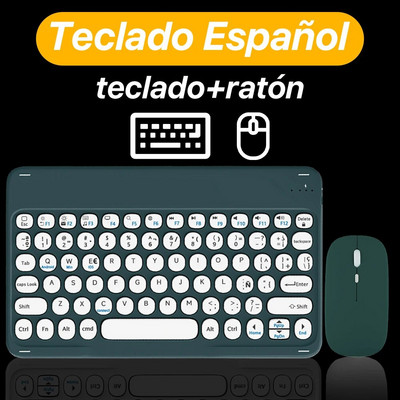 CASEPOKE iPad Īpaši plāna klusa daudzvalodu tastatūra Samsung Associate Xiaomi universālajai planšetdatora tastatūrai un pelei