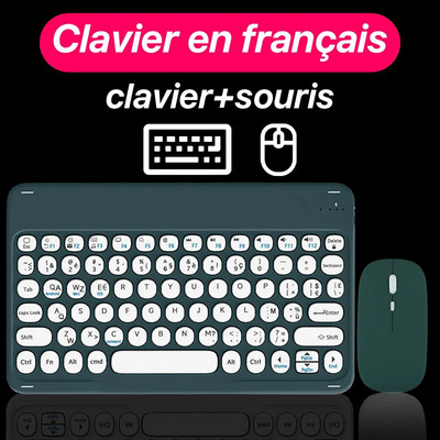 CASEPOKE iPad Īpaši plāna klusa daudzvalodu tastatūra Samsung Associate Xiaomi universālajai planšetdatora tastatūrai un pelei