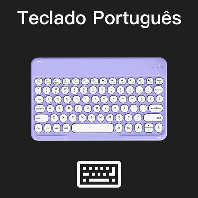 Tastatură și mouse Bluetooth cu tastatură fără fir spaniolă portugheză rusă ebraică franceză arabă pentru laptop tabletă iPad