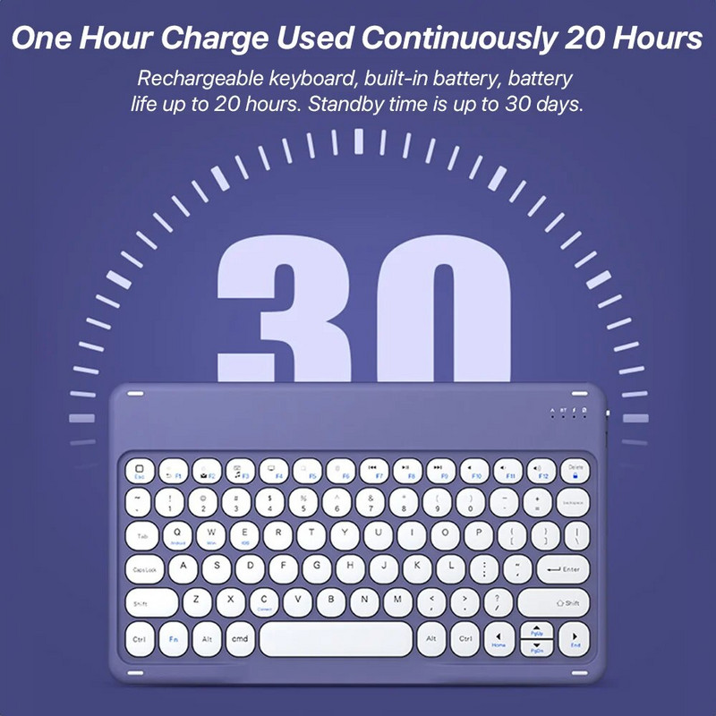 Πληκτρολόγιο και ποντίκι Bluetooth με ισπανικά πορτογαλικά Ρωσικά Εβραϊκά Γαλλικά Αραβικά ασύρματο πληκτρολόγιο για φορητό υπολογιστή tablet iPad