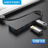 Εξαερισμός USB C HUB 4 Θύρες USB Τύπου C σε Διαχωριστή USB με ισχύ μικροφόρτισης για Lenovo Macbook Pro iPad Samsung PC USB 3.0 HUB