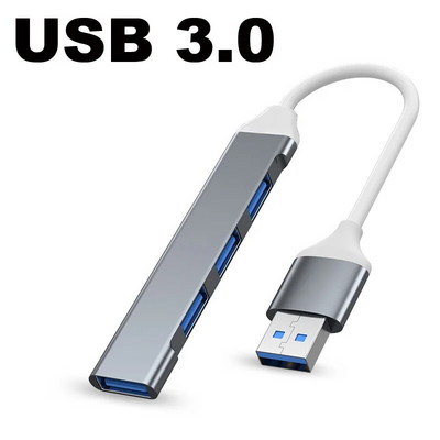 USB 3.0/2.0 TYPE-C 3.1 7/4 pordiga USB-jaotur OTG kiirus 5Gbps Macbook PC arvutitelefonile mobiilne kõvaketas U ketas hiire klaviatuur
