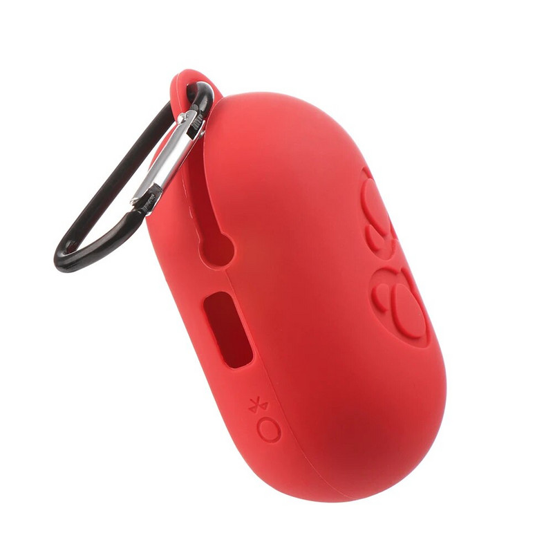 Νέα προστατευτική θήκη Κάλυμμα ακουστικών σιλικόνης Προστατευτικό κάλυμμα δέρματος για Samsung gear iconx 2018 Δέρμα ακουστικών με καραμπίνερ