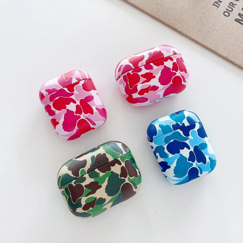 Θήκες ακουστικών Army Camouflage για AirPods 1 2 Pro Case Σκληρός υπολογιστής Cute Camo Headset Charging Box Αξεσουάρ για Air Pods 3