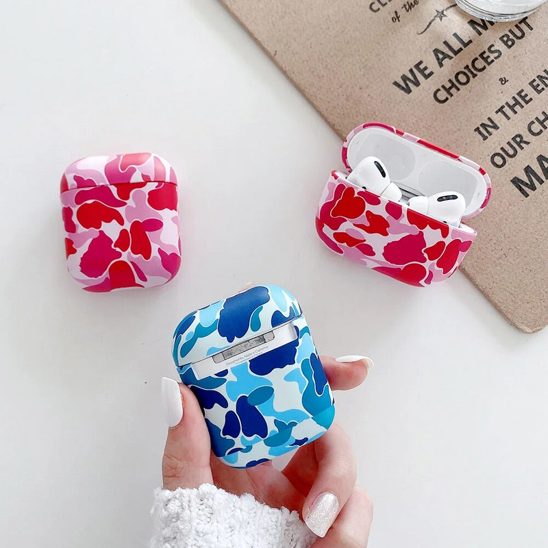 Θήκες ακουστικών Army Camouflage για AirPods 1 2 Pro Case Σκληρός υπολογιστής Cute Camo Headset Charging Box Αξεσουάρ για Air Pods 3