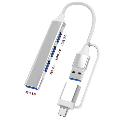 USB 3.0 5/8 Port Hub OTG Adapter 5Gpbs High Speed USB 3.0 2.0 Splitter 3.5 Audio for Xiaomi Macbook Pro Air Computer Accessories