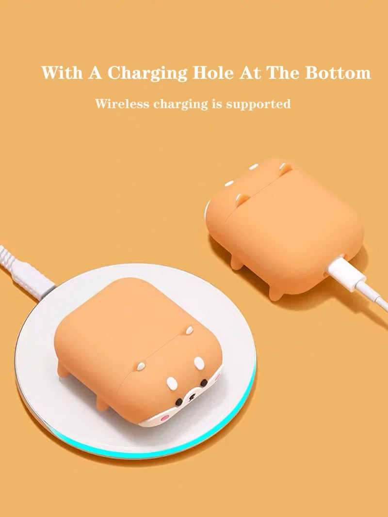 Crtana futrola Corgi Dog za Airpods 1 2 Silikonska futrola za slušalice Bluetooth bežična zaštitna kutija za AirPods Pro 3 Shell Comfort