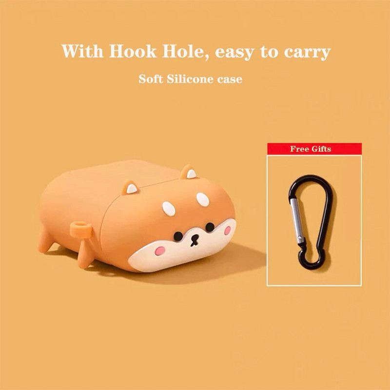 Crtana futrola Corgi Dog za Airpods 1 2 Silikonska futrola za slušalice Bluetooth bežična zaštitna kutija za AirPods Pro 3 Shell Comfort
