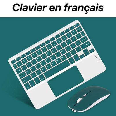 Tastatură și mouse fără fir ultra-subțiri reîncărcabile pentru telefon iPad Mini Pro Air Tabletă de jocuri pentru computer Dispozitiv Bluetooth Teclado