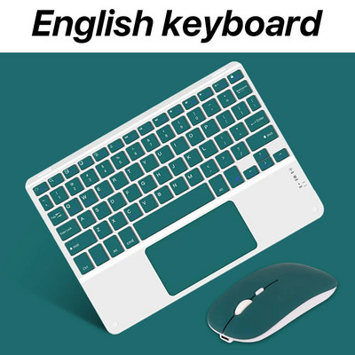 Tastatură și mouse fără fir ultra-subțiri reîncărcabile pentru telefon iPad Mini Pro Air Tabletă de jocuri pentru computer Dispozitiv Bluetooth Teclado