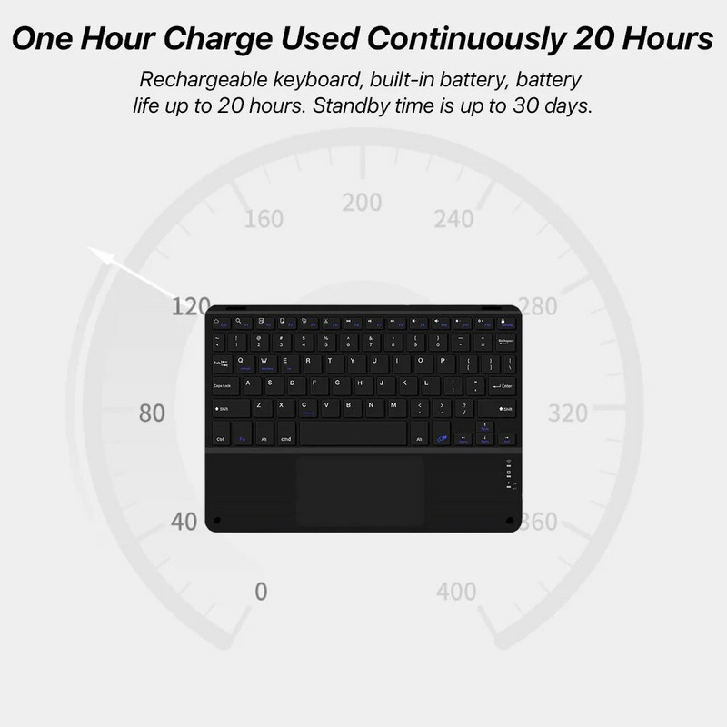 Punjiva ultra-tanka bežična tipkovnica i miš za telefon iPad Mini Pro Air Računalo Tablet za igrice Bluetooth Teclado uređaj