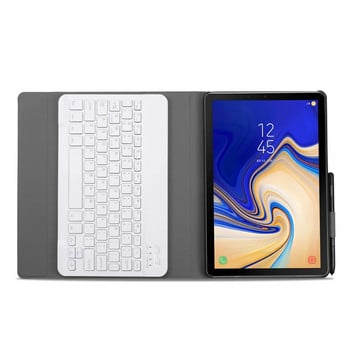 Ασύρματη θήκη πληκτρολογίου Bluetooth για Samsung Galaxy Tab S4 10.5 T830 T835 με δερμάτινο προστατευτικό κάλυμμα για θήκη για στυλό