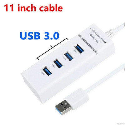 Ruisave Usb Hub 3 0 Extender de mare viteză 4 7 porturi USB Splitter Multiport pentru Lenovo Xiaomi Macbook Pro PC Accesorii laptop