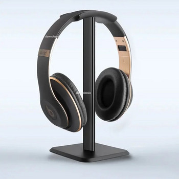 Стойка за слушалки Универсален алуминиев държач за слушалки Алуминиева поддържаща гъвкава облегалка за глава Модна закачалка за слушалки