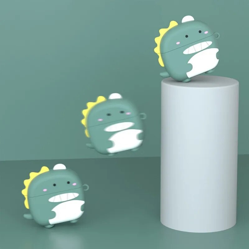 Για το Huawei 2023 νέο δωρεάν μπουμπούκια SE 2 κινουμένων σχεδίων, χαριτωμένο μικρό κάλυμμα δεινοσαύρου από μαλακή σιλικόνη κατά της πτώσης, αντιχαρακτική θήκη για freebuds se2