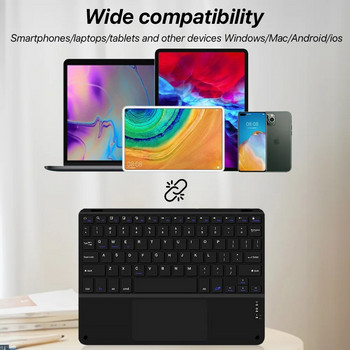 Ασύρματο πληκτρολόγιο και ποντίκι με επιφάνεια αφής για iOS Android Tablet Windows εξαιρετικά λεπτό Teclado για Xiaomi Huawei Apple Samsung
