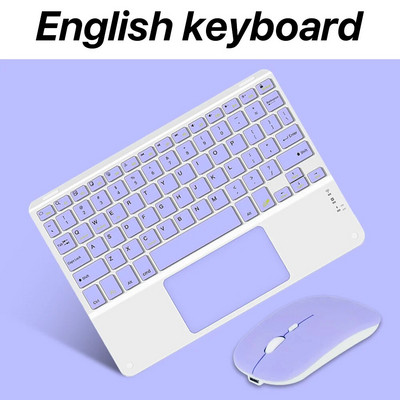 Tastatură și mouse fără fir cu touchpad pentru iOS Android Windows tabletă ultra-subțire Teclado pentru Xiaomi Huawei Apple Samsung