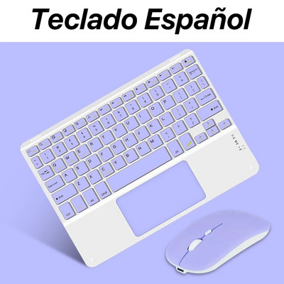 Tastatură și mouse fără fir cu touchpad pentru iOS Android Windows tabletă ultra-subțire Teclado pentru Xiaomi Huawei Apple Samsung