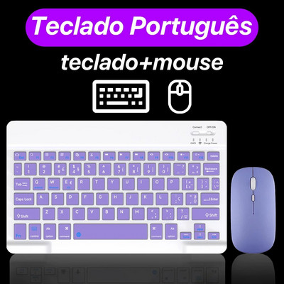 CASEPOKE Mini Bluetooth-klaviatuur ja -hiir iPadile iPhone`i tarvikud Juhtmeta klaviatuur iOS-i jaoks Android Windows-tahveltelefon