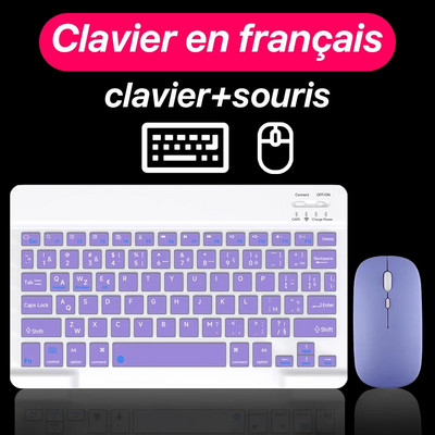 CASEPOKE Mini Bluetooth-klaviatuur ja -hiir iPadile iPhone`i tarvikud Juhtmeta klaviatuur iOS-i jaoks Android Windows-tahveltelefon