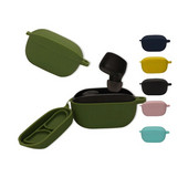 Θήκη 1 τμχ από μαλακή σιλικόνη για φορητό προστατευτικό κάλυμμα JBL Wave 100TWS με Αντι-χαμένο ασύρματο μανίκι ακουστικών Bluetooth με γάντζο