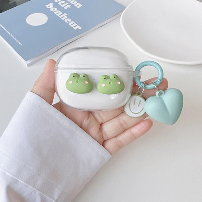 Για Realme buds Air 3 / 3 Neo Case Cute Bear / Cartoon Animal Cover Διαφανές κάλυμμα ακουστικών σιλικόνης με μπρελόκ