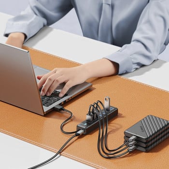 ORICO USB3.0 HUB 7 Port Splitte Επέκταση φορητού υπολογιστή υψηλής ταχύτητας για αξεσουάρ φορητού υπολογιστή