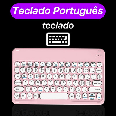 CASEPOKE ασύρματο bluetooth στρογγυλό αθόρυβο πληκτρολόγιο κατάλληλο για κινητό πληκτρολόγιο και ποντίκι Samsung Xiaomi Google Huawei iPad