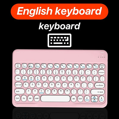 CASEPOKE ασύρματο bluetooth στρογγυλό αθόρυβο πληκτρολόγιο κατάλληλο για κινητό πληκτρολόγιο και ποντίκι Samsung Xiaomi Google Huawei iPad