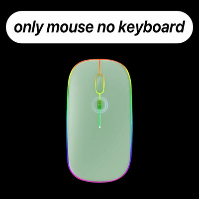 Tastatură și mouse Bluetooth cu iluminare din spate iluminate din spate pentru Ipad Teclado fără fir pentru dispozitive iOS Android Windows reîncărcabile de 10 inchi