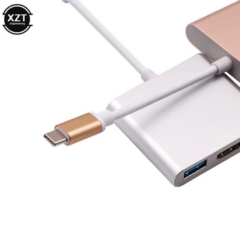 Προσαρμογέας USB C HUB σε HDMI συμβατό για Macbook Pro/Air Thunderbolt 3 USB Type C Hub 4K USB 3.0 Θύρα USB-C Power Delivery