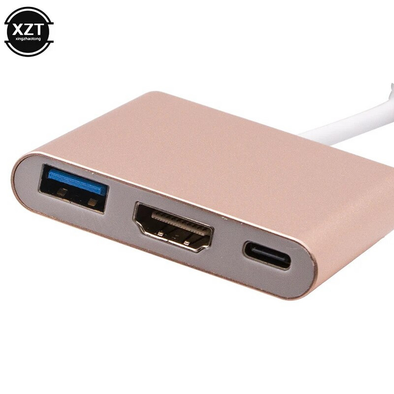 Προσαρμογέας USB C HUB σε HDMI συμβατό για Macbook Pro/Air Thunderbolt 3 USB Type C Hub 4K USB 3.0 Θύρα USB-C Power Delivery
