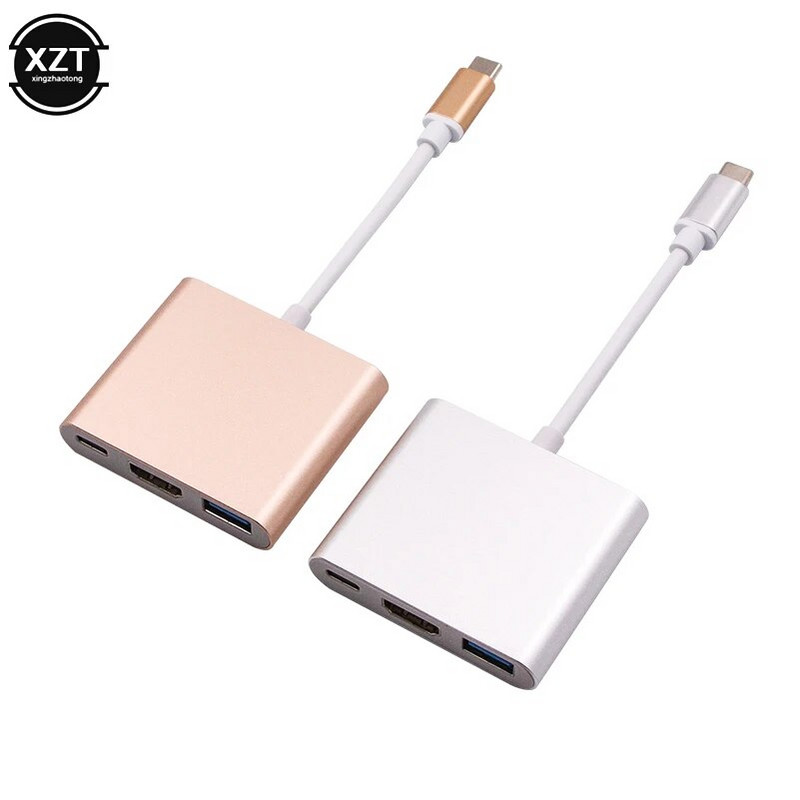 Προσαρμογέας USB C HUB σε HDMI συμβατό για Macbook Pro/Air Thunderbolt 3 USB Type C Hub 4K USB 3.0 Θύρα USB-C Power Delivery