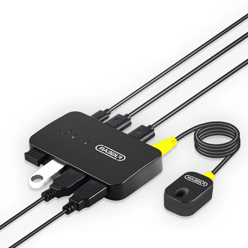 Προσαρμογέας διακόπτη USB KVM 2 Είσοδος 4 Έξοδος Διακόπτης USB KVM Switcher Κοινόχρηστος εκτυπωτής για πληκτρολόγιο υπολογιστή Ελεγκτής κοινής χρήσης ποντικιού