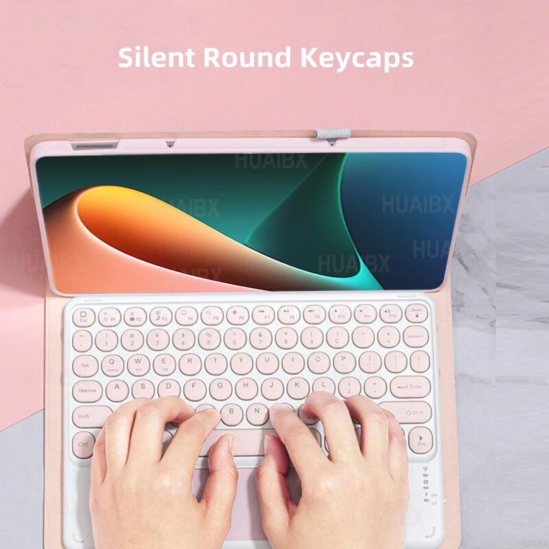 Skirta Xiaomi Mi Pad 5 11 colių dėklui su klaviatūra, nuimama Bluetooth klaviatūra, skirta Xiaomi Mi Pad 5 Pro planšetinio kompiuterio dangteliu