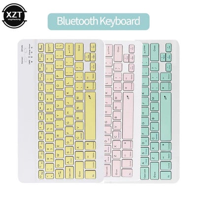 Orosz vezeték nélküli Bluetooth billentyűzet iPad Touch külső billentyűzet vezeték nélküli Bluetooth billentyűzet Office for Phone táblagéphez