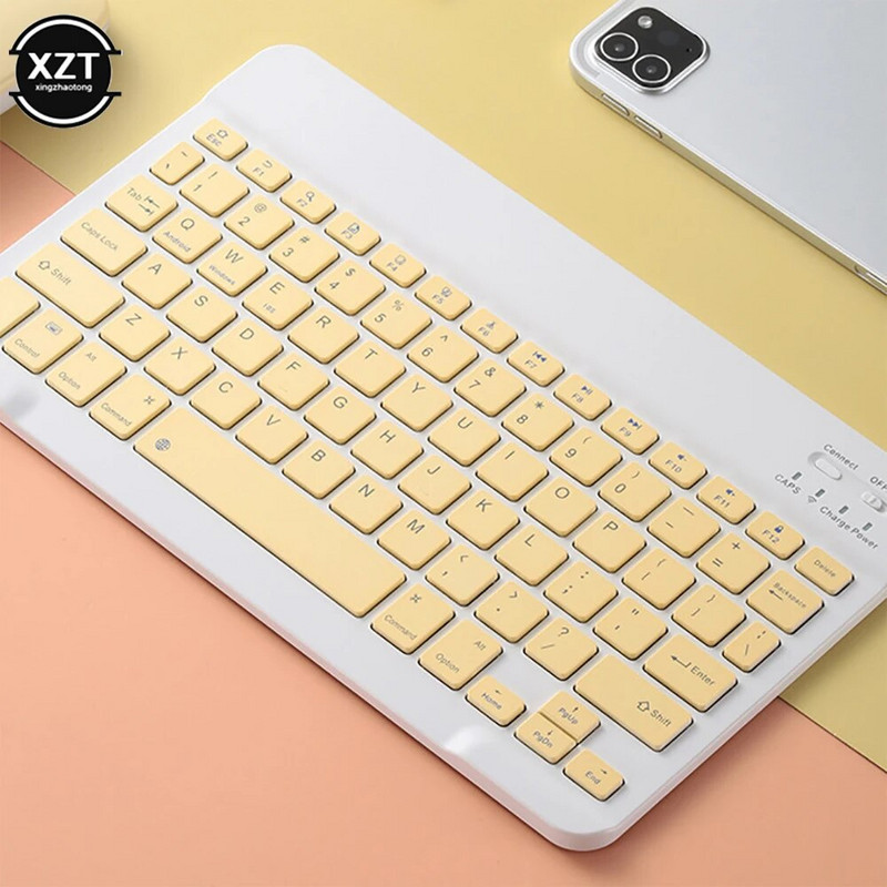 Krievu bezvadu Bluetooth tastatūra iPad Touch ārējā tastatūra Bezvadu Bluetooth tastatūra birojam tālruņa planšetdatoram