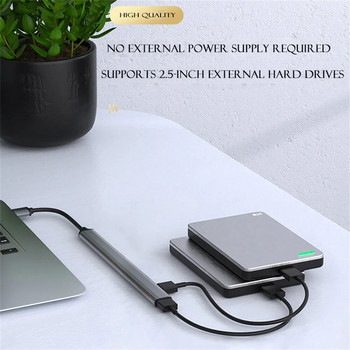 USB 3.0 Hub USB Hub 3.0 USB Splitter 7 Port Multiple Expander Type C Hub OTG Adapter for Laptop PC Πληκτρολόγιο ποντικιού σκληρός δίσκος