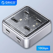 ORICO višestruki USB A tip C portovi Splitter Hub 4 10Gbps USB 3.1 utor Dock Station Multi USB3.0 ekstenzorski adapter za prijenosno računalo