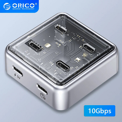 ORICO mitu USB A-tüüpi C-porti Splitter Hub 4 10Gbps USB 3.1 pesa dokijaam Multi USB3.0 ekstensori adapter sülearvuti jaoks