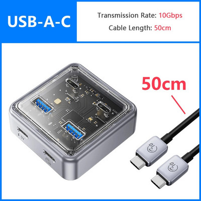 ORICO višestruki USB A tip C portovi Splitter Hub 4 10Gbps USB 3.1 utor Dock Station Multi USB3.0 ekstenzorski adapter za prijenosno računalo